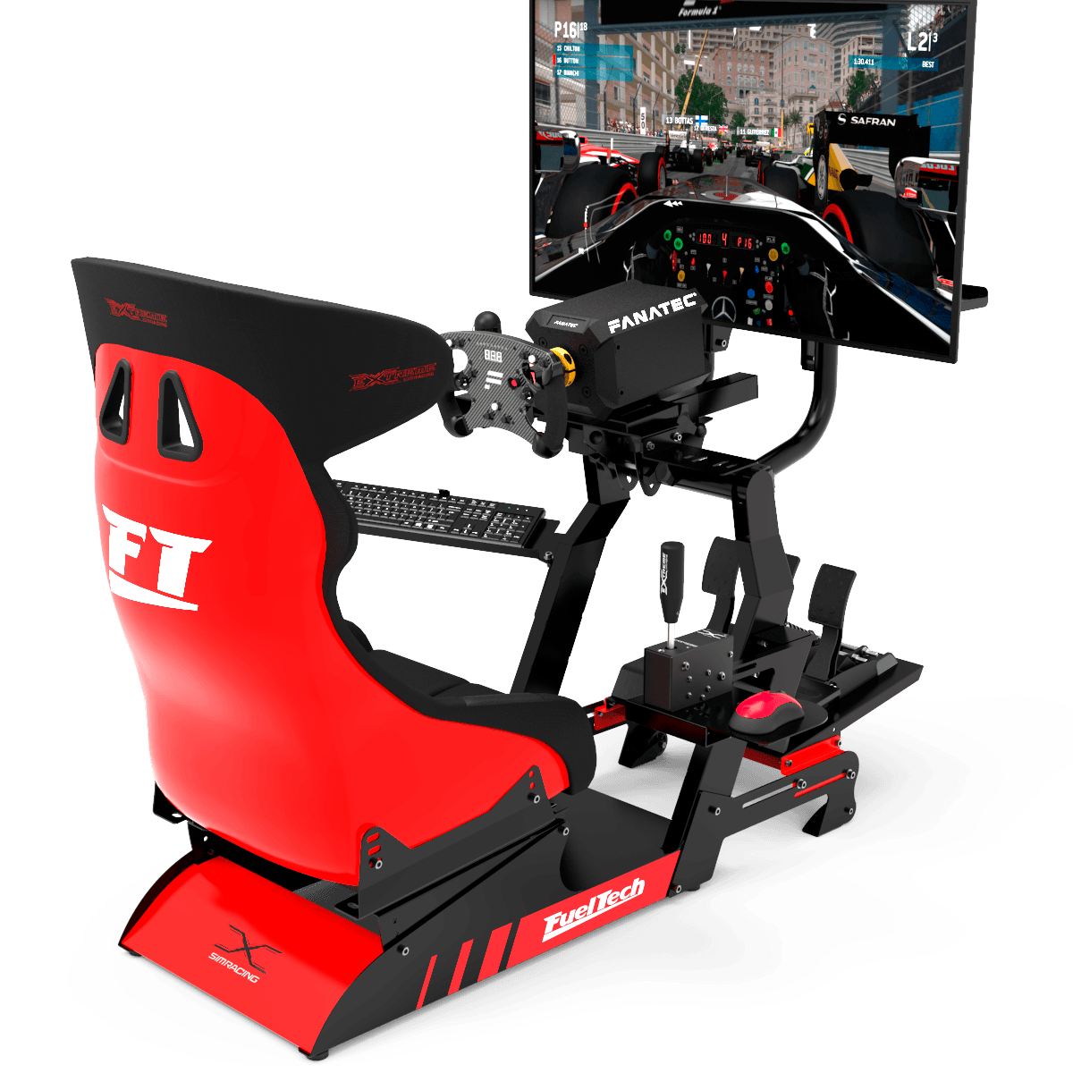 SIM RACING COCKPIT P1 3.0 FULL ACCESSORIES BLACK/BLACK Extreme